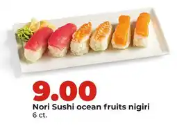 Hy-Vee Nori Sushi ocean fruits nigiri offer