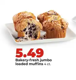 Hy-Vee Bakery-fresh jumboloaded muffins offer