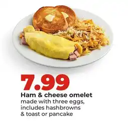 Hy-Vee Ham & cheese omelet offer