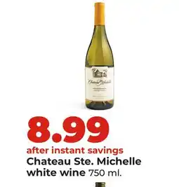 Hy-Vee Chateau Ste. Michelle white wine offer