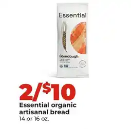 Hy-Vee Essential organic artisanal bread offer