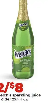 Hy-Vee Welch's sparkling juice or cider offer