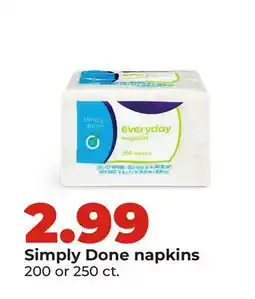 Hy-Vee Simply Done napkins offer