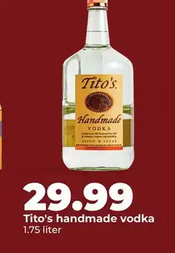 Hy-Vee Tito's handmade vodka offer