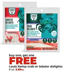 Hy-Vee Louis Kemp crab or lobster delights offer