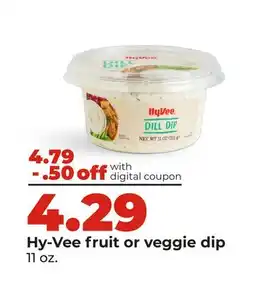 Hy-Vee Hy-Vee fruit or veggie dip offer