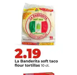 Hy-Vee La Banderita soft taco flour tortillas offer
