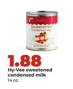 Hy-Vee Hy-Vee sweetened condensed milk offer