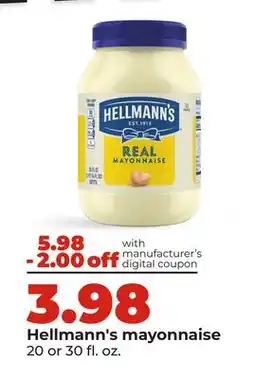 Hy-Vee Hellmann's mayonnaise offer