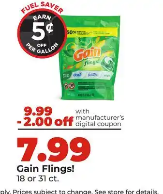 Hy-Vee Gain Flings! offer