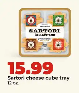 Hy-Vee Sartori cheese cube tray offer