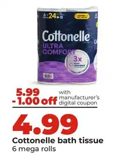 Hy-Vee Cottonelle bath tissue offer