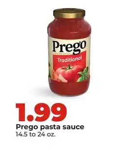 Hy-Vee Prego pasta sauce offer