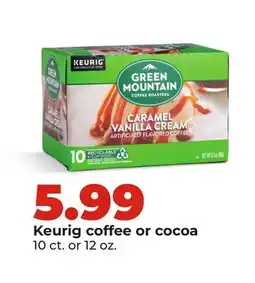 Hy-Vee Keurig coffee or cocoa offer