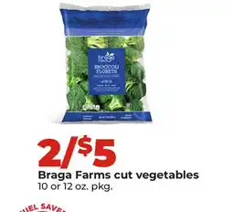Hy-Vee Braga Farms cut vegetables offer