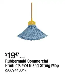 The Home Depot Rubbermaid Commercial Products #24 Blend String Mop offer