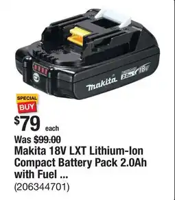 The Home Depot Makita 18V LXT Lithium-Ion Compact Battery Pack 2.0Ah with Fuel Gauge offer