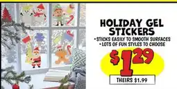 Ollie's HOLIDAY GEL STICKERS offer