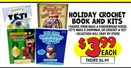 Ollie's HOLIDAY CROCHET BOOK AND KITS offer
