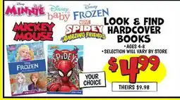 Ollie's MICKEY SPIDEY HARDCOVER MOUSE AMAZING FRIENDS BOOKS offer