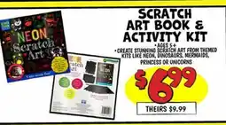 Ollie's SCRATCH ART BOOK & ACTIVITY KIT offer