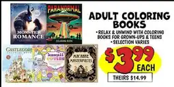 Ollie's ADULT COLORING BOOKS offer