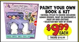Ollie's PAINT YOUR OWN BOOK & KIT offer