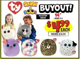 Ollie's SQUISH ty a BUYOUT! SELECTION offer