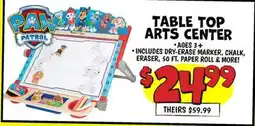 Ollie's TABLE TOP ARTS CENTER offer