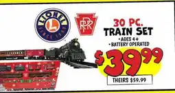 Ollie's 30 PC. TRAIN SET offer