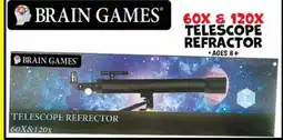 Ollie's BRAIN GAMES 60X E 120X TELESCOPE REFRACTOR offer