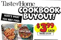 Ollie's Taste of Home COOKBOOK BUYOUT! offer