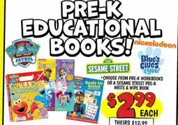 Ollie's PRE-K EDUCATIONAL BOOKS! offer