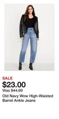 Old Navy Old Navy Wow High-Waisted Barrel Ankle Jeans offer