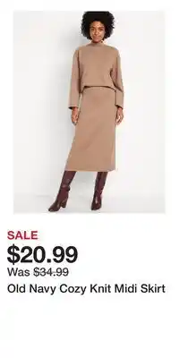 Old Navy Old Navy Cozy Knit Midi Skirt offer