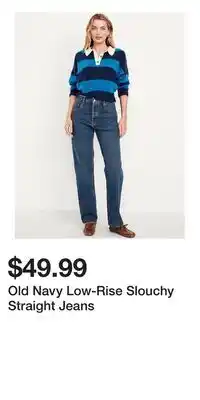 Old Navy Old Navy Low-Rise Slouchy Straight Jeans offer