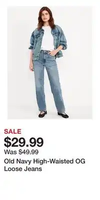 Old Navy Old Navy High-Waisted OG Loose Jeans offer