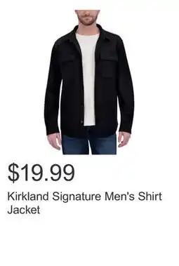 Costco Kirkland Signature Men's Shirt Jacket offer