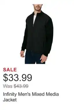Costco Infinity Men's Mixed Media Jacket offer