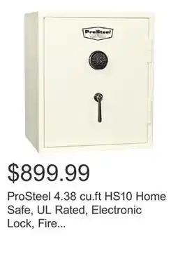 Costco ProSteel 4.38 cu.ft HS10 Home Safe, UL Rated, Electronic Lock, Fire Rated offer