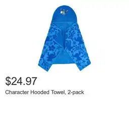 Costco Character Hooded Towel, 2-pack offer