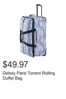 Costco Delsey Paris Torrent Rolling Duffel Bag offer