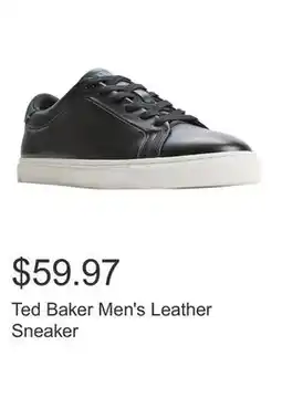 Costco Ted Baker Men's Leather Sneaker offer