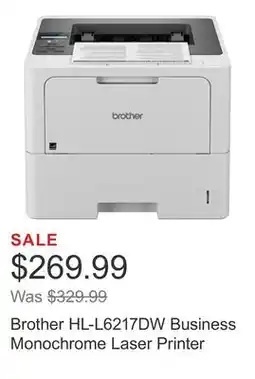 Costco Brother HL-L6217DW Business Monochrome Laser Printer offer