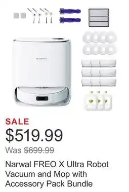 Costco Narwal FREO X Ultra Robot Vacuum and Mop with Accessory Pack Bundle offer