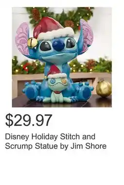 Costco Disney Holiday Stitch and Scrump Statue by Jim Shore offer