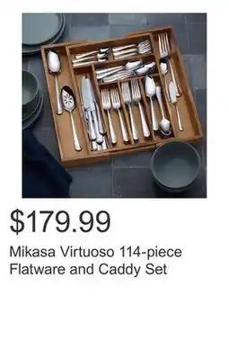 Costco Mikasa Virtuoso 114-piece Flatware and Caddy Set offer