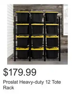 Costco Proslat Heavy-duty 12 Tote Rack offer