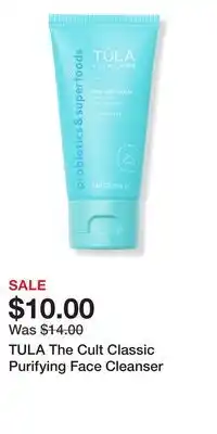 Ulta Beauty TULA The Cult Classic Purifying Face Cleanser offer