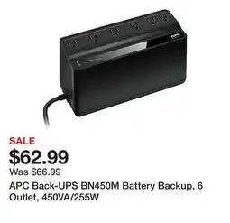 Office Depot APC Back-UPS BN450M Battery Backup, 6 Outlet, 450VA/255W offer